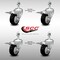Service Caster 3.5 Inch SS Black Polyurethane 1/2 Inch Threaded Stem Caster Set Total Lock Brake SCC-SSTSTTL20S3514-PPUB-BLK-121315-4 - alternate 4